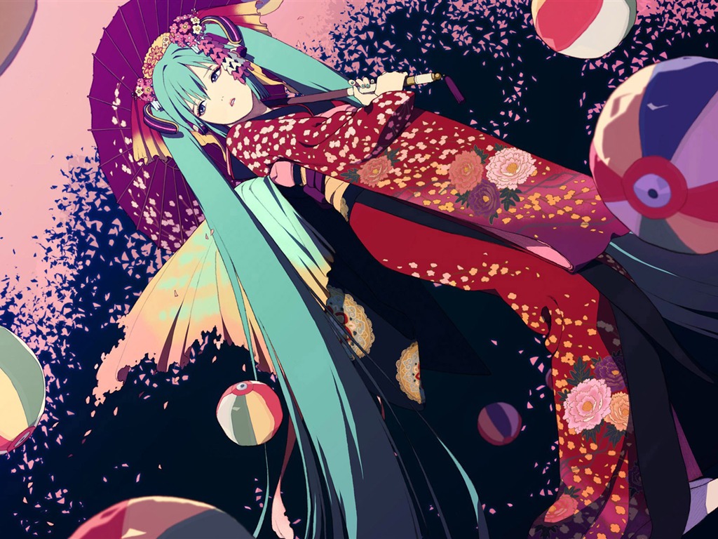 初音未來系列 壁紙(二) #8 - 1024x768