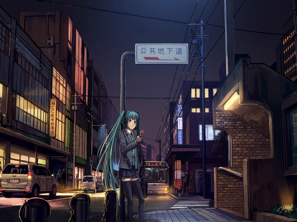 Hatsune nächste Serie Wallpaper (2) #10 - 1024x768