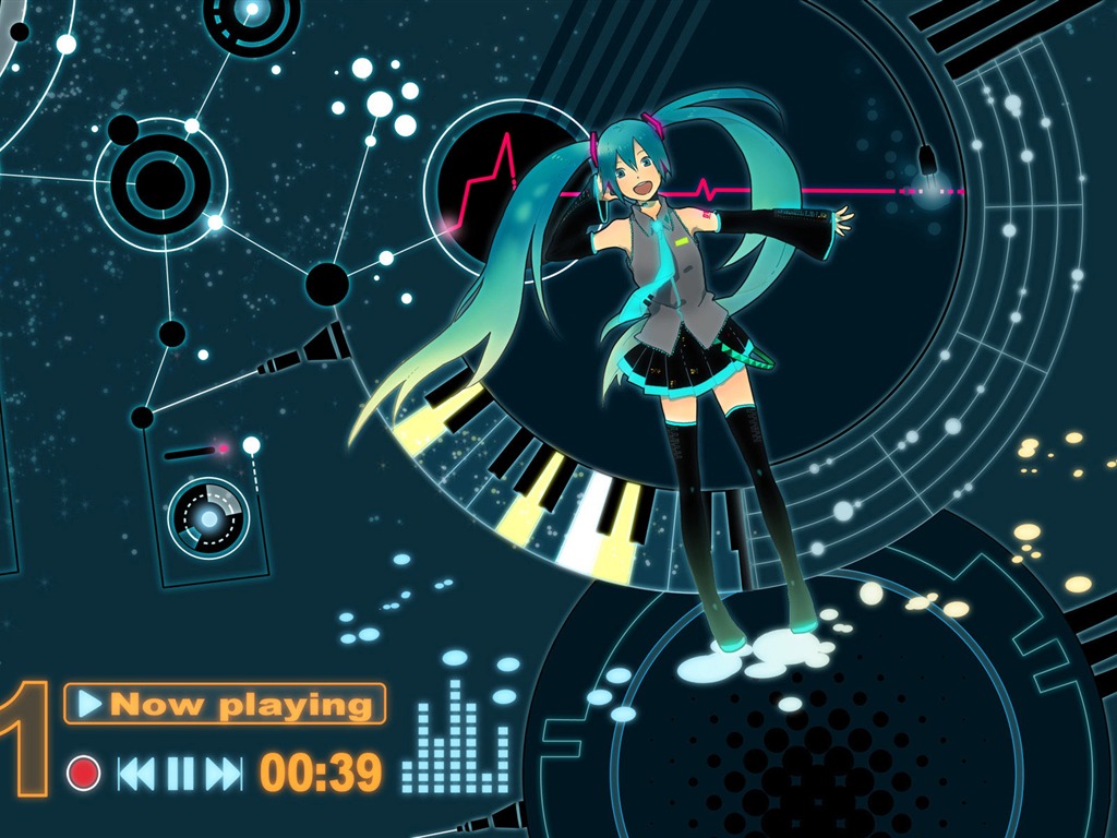 初音未來系列 壁紙(三) #15 - 1024x768