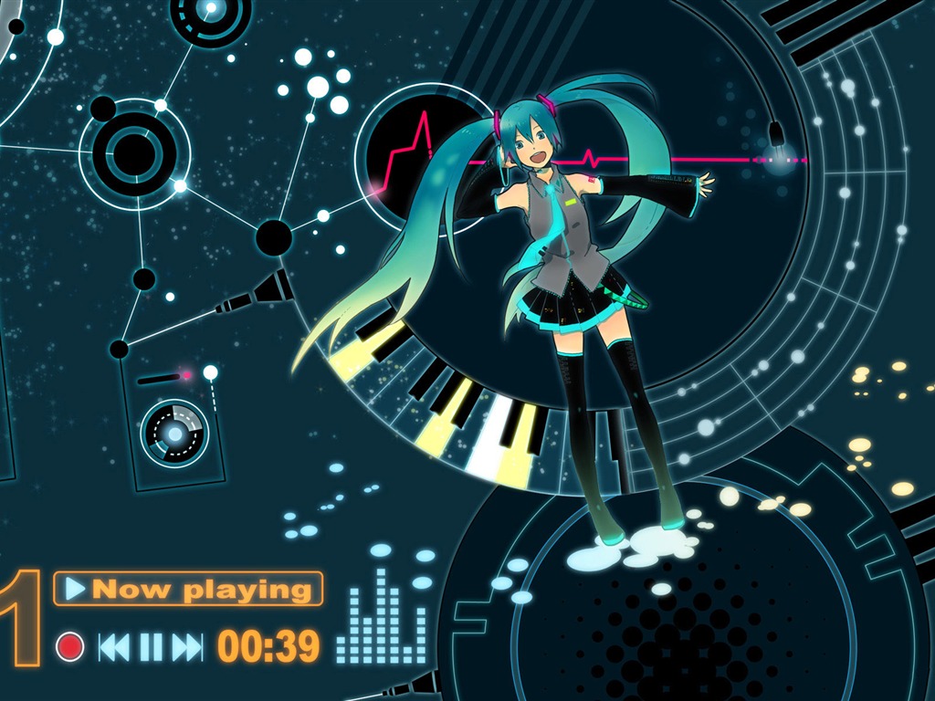 Hatsune nächste Serie Wallpaper (3) #15 - 1024x768