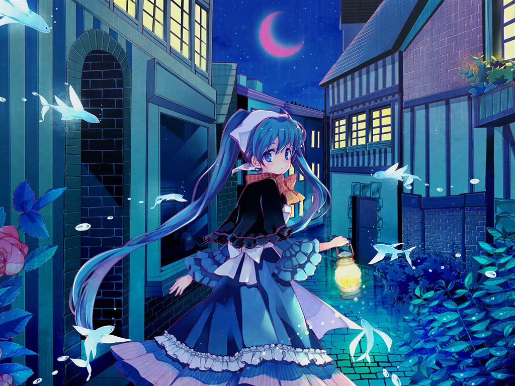 初音未來系列 壁紙(三) #19 - 1024x768