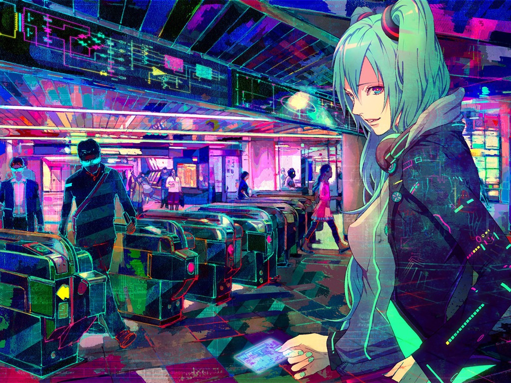 Hatsune next series wallpaper (4) #15 - 1024x768