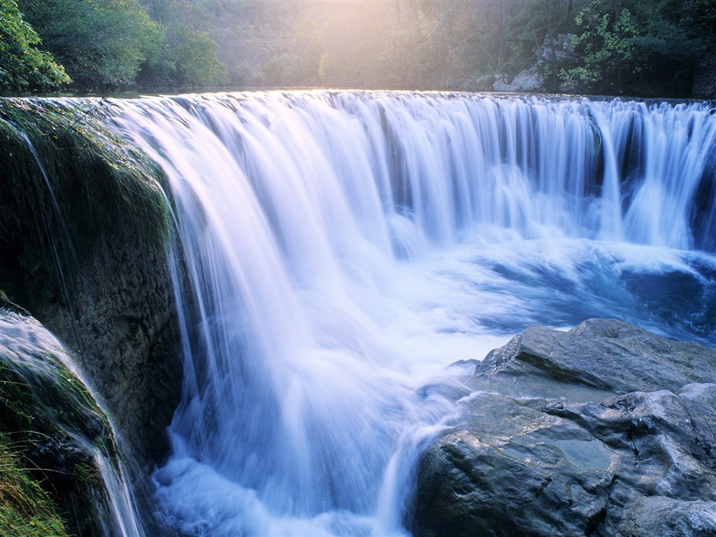 Cascada arroyos fondo de pantalla (9) #14 - 1024x768