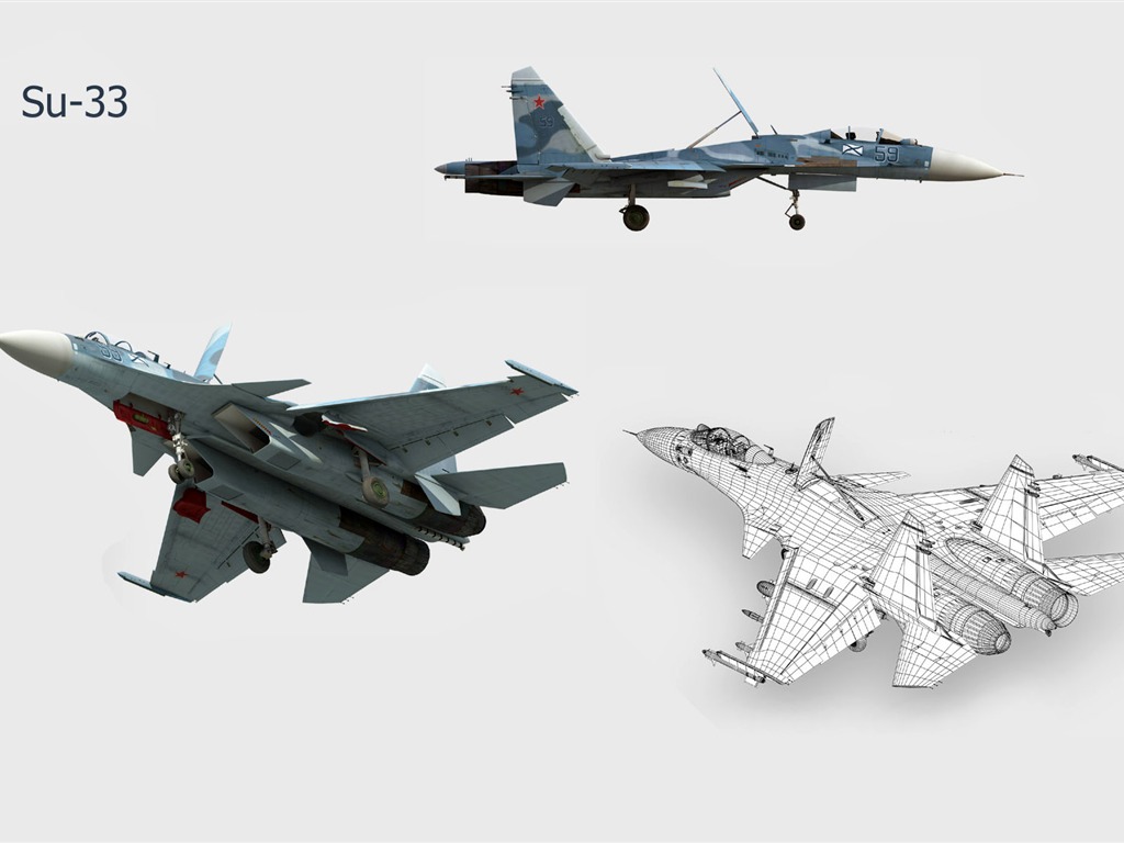 軍用飛機 CG壁紙 #11 - 1024x768