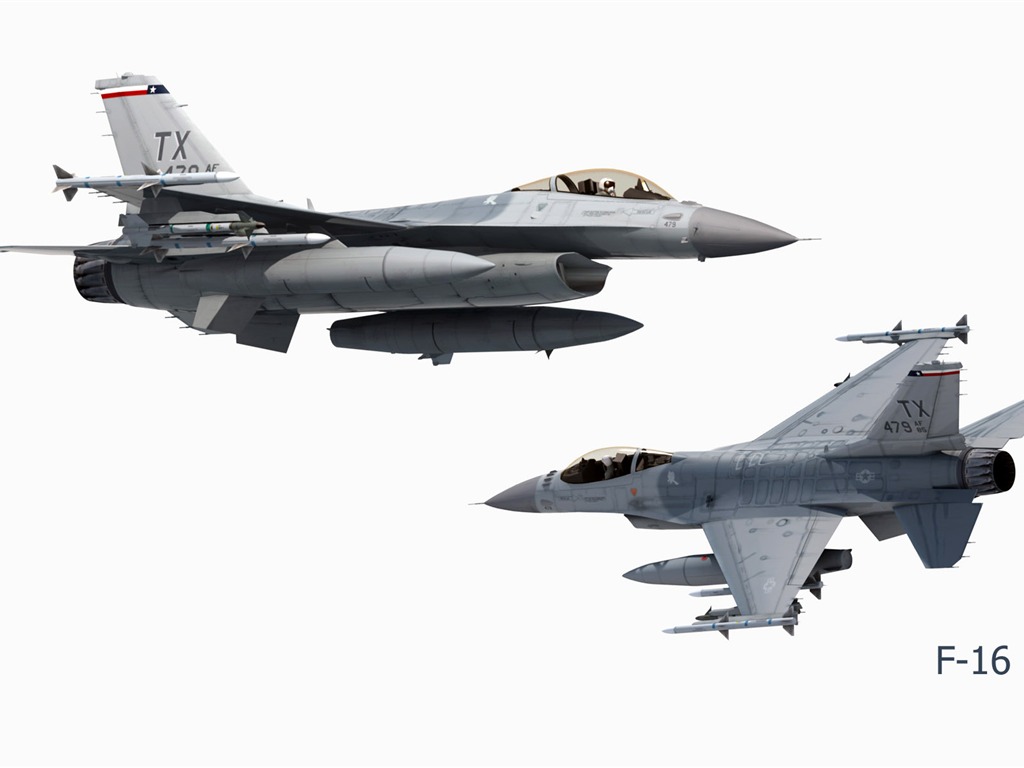 軍用飛機 CG壁紙 #17 - 1024x768