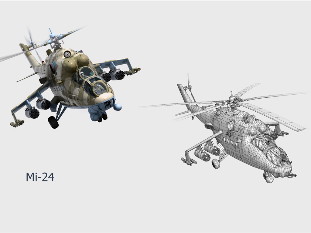 軍用飛機 CG壁紙 #23 - 1024x768