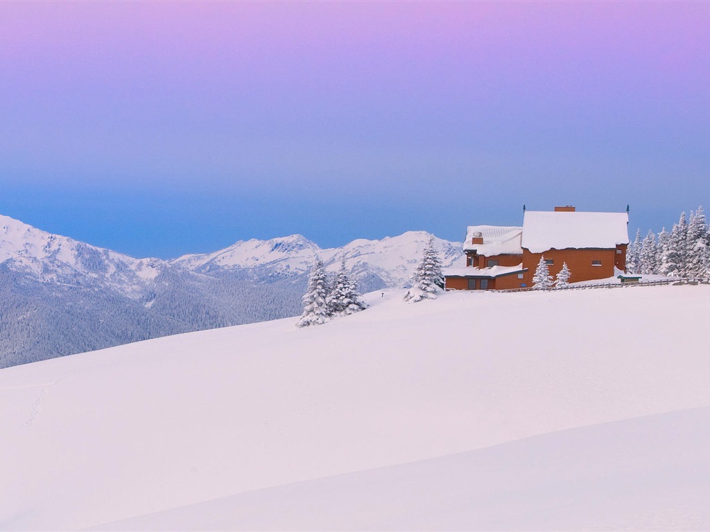 Fond d'écran panoramique de neige (1) #9 - 1024x768