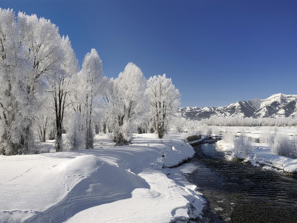 寬屏雪景 壁紙(二) #20 - 1024x768