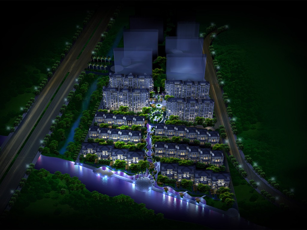 建築園林效果 高清壁紙(六) #16 - 1024x768