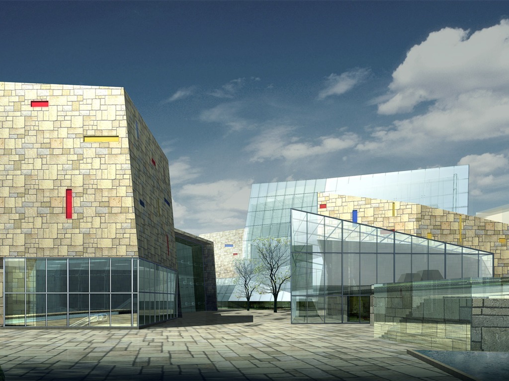 建築園林效果 高清壁紙(七) #3 - 1024x768
