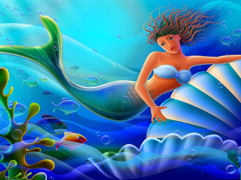 Vector illustration wallpaper (5) #8 - 1024x768