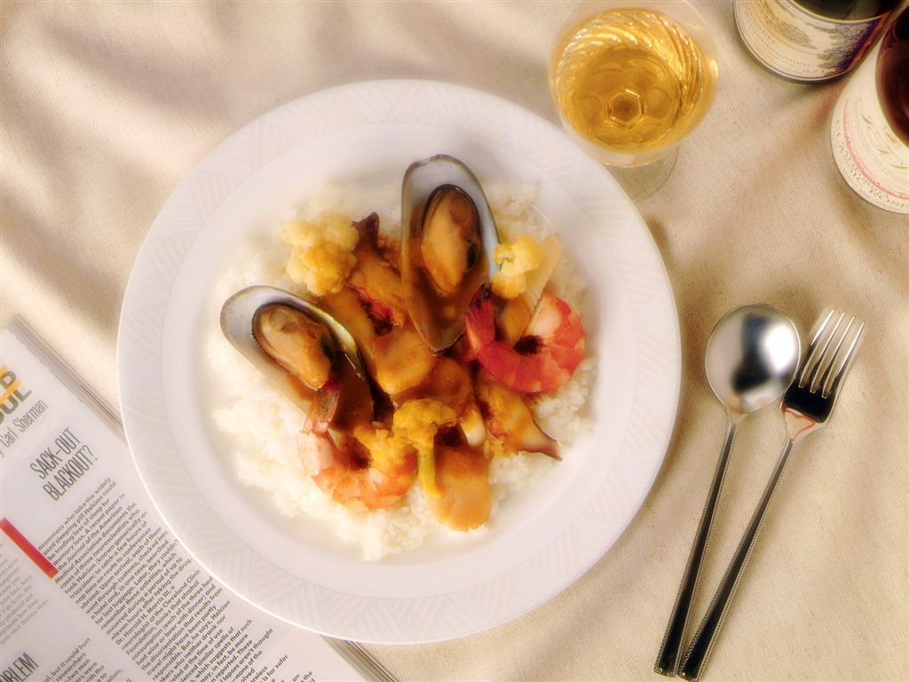 Gourmet dinner wallpaper (2) #4 - 1024x768