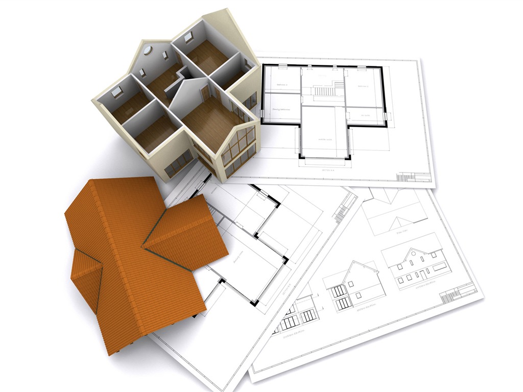 3D architektonické Design Wallpaper (1) #3 - 1024x768