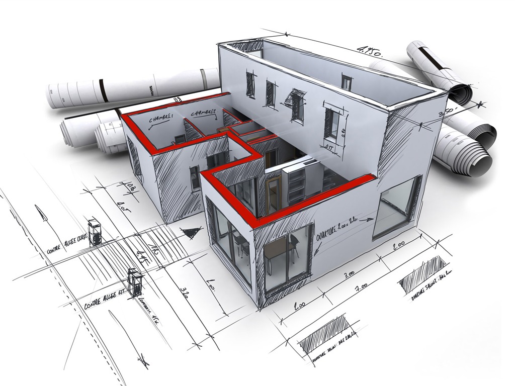 3D 建筑设计 壁纸(一)19 - 1024x768