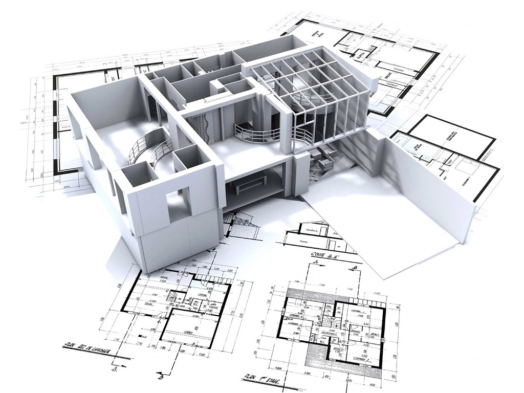 Fond d'écran 3D de conception architecturale (2) #10 - 1024x768