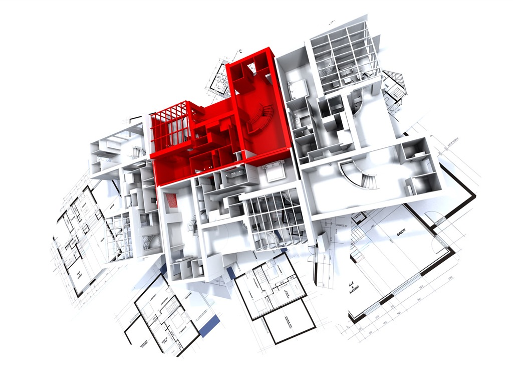 Fond d'écran 3D de conception architecturale (2) #18 - 1024x768