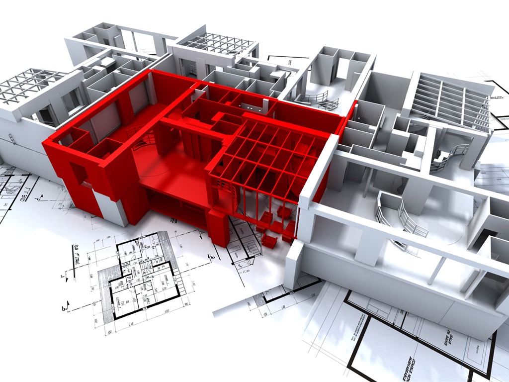 Fond d'écran 3D de conception architecturale (2) #20 - 1024x768