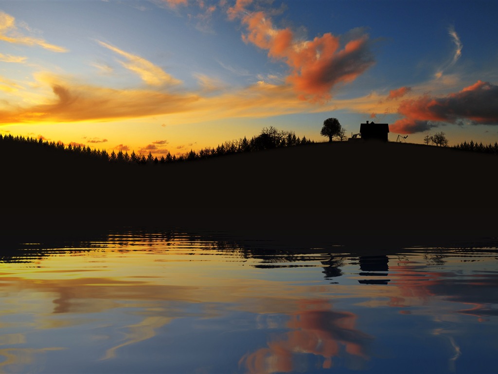 Large picturesque landscape wallpaper (2) #18 - 1024x768