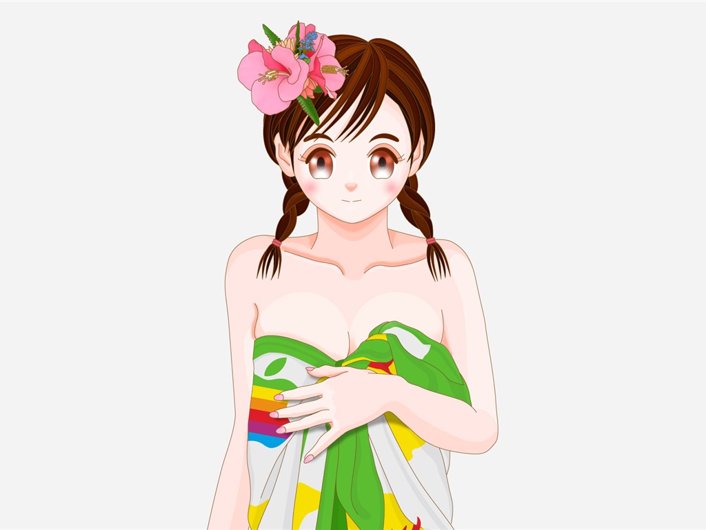 MAC女孩 壁紙(一) #18 - 1024x768