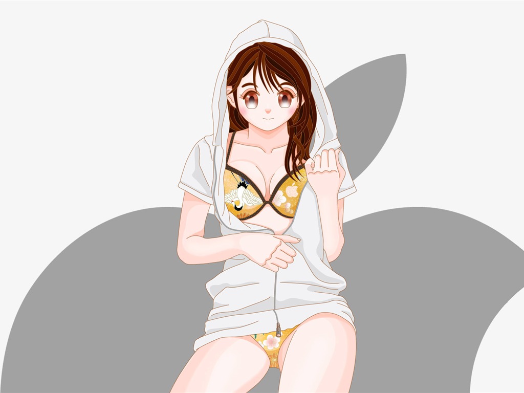 のMACの女の子壁紙 (2) #5 - 1024x768
