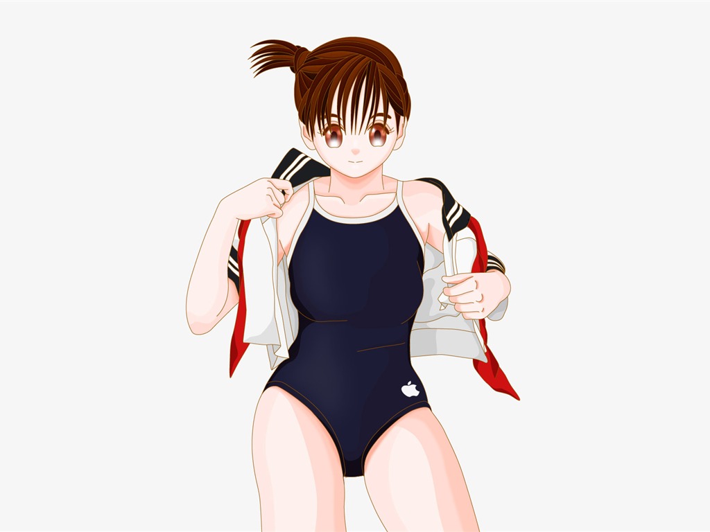 のMACの女の子壁紙 (2) #7 - 1024x768
