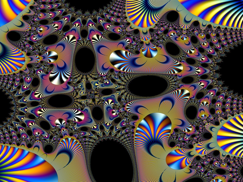 Super Bright Muster Tapete (2) #5 - 1024x768