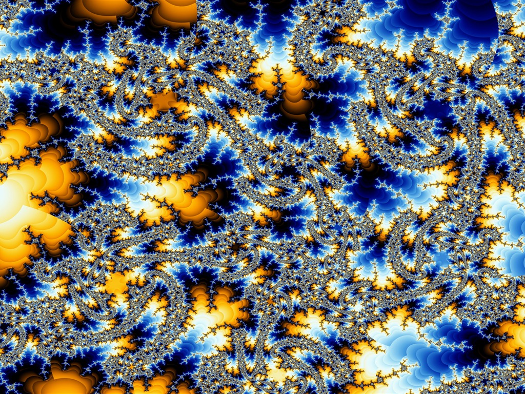 超大炫彩花紋 壁紙(三) #4 - 1024x768