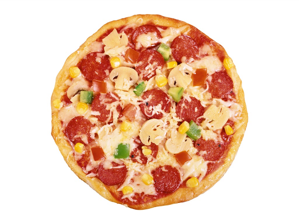 Pizza Jídlo tapety (3) #5 - 1024x768