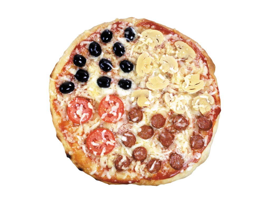 Pizza Jídlo tapety (3) #6 - 1024x768