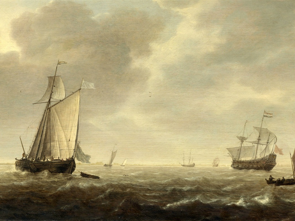 倫敦畫廊帆船 壁紙(一) #18 - 1024x768