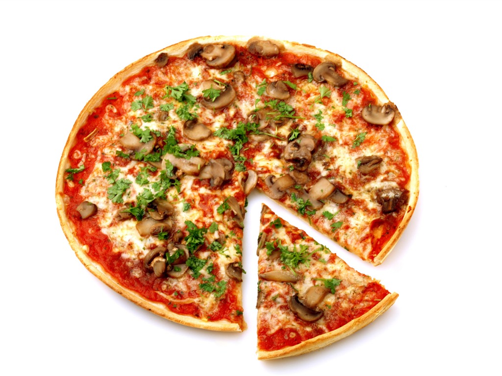 Pizza Jídlo tapety (4) #2 - 1024x768