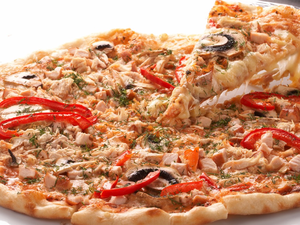 피자 식품 월페이퍼 (4) #6 - 1024x768