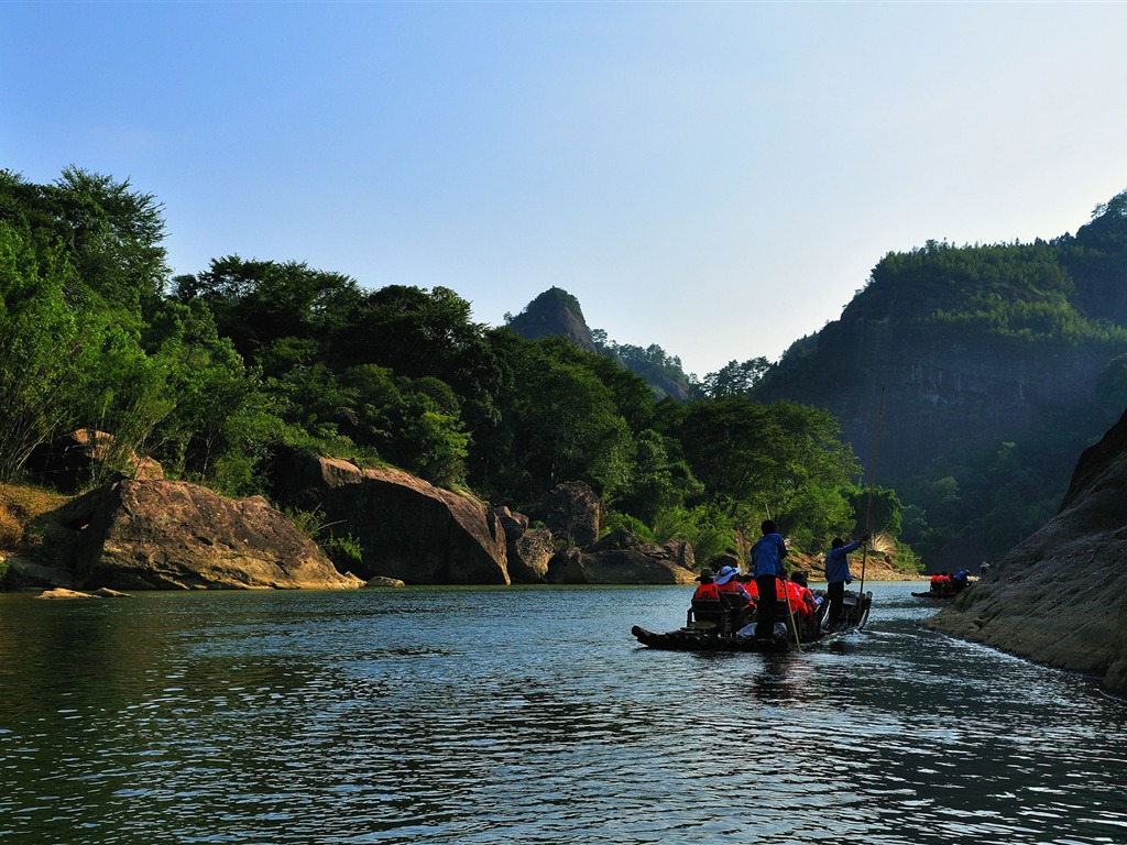 Wuyi jiuqu scenery (photo Works of change) #12 - 1024x768