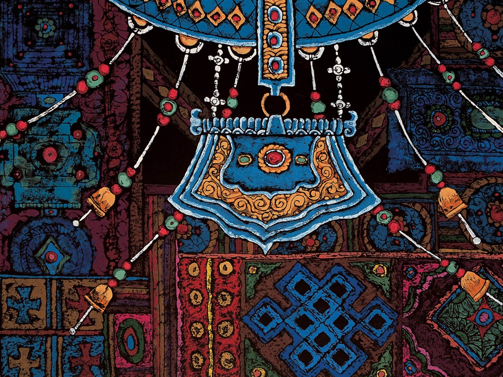 Cheung Pakistan print tibetischen Wallpaper (1) #3 - 1024x768