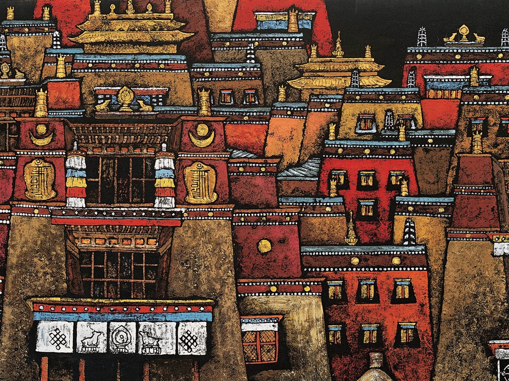 Cheung Pakistan print tibetischen Wallpaper (1) #18 - 1024x768