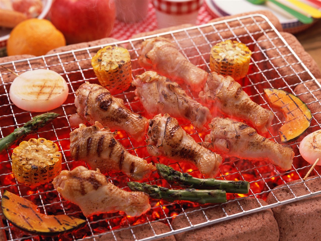 Delicious barbecue wallpaper (2) #15 - 1024x768