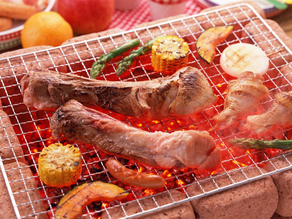 Delicious barbecue wallpaper (3) #3 - 1024x768