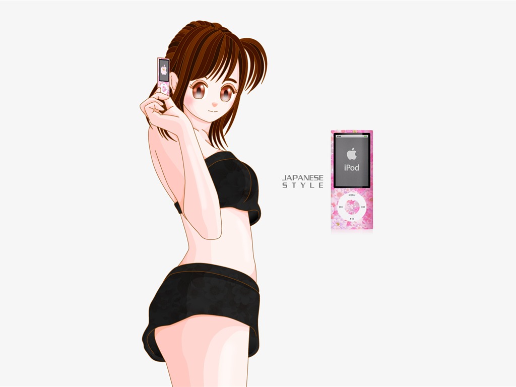 MAC女孩 壁紙(三) #6 - 1024x768