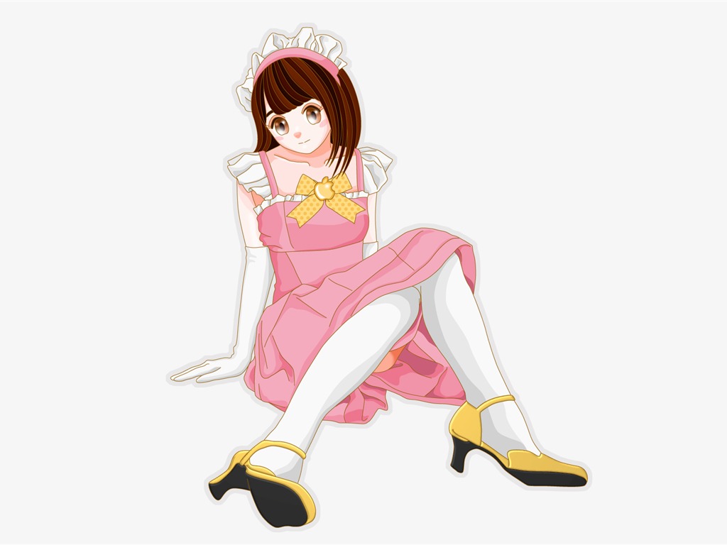 MAC女孩 壁紙(三) #8 - 1024x768