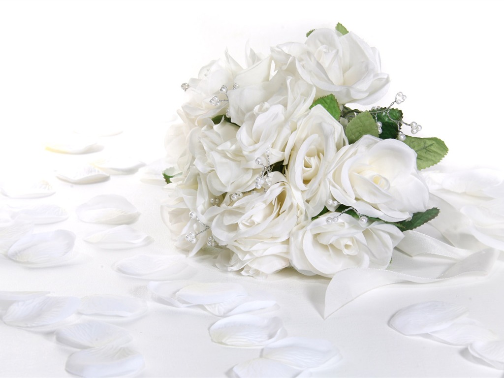 Weddings and Flowers wallpaper (2) #2 - 1024x768