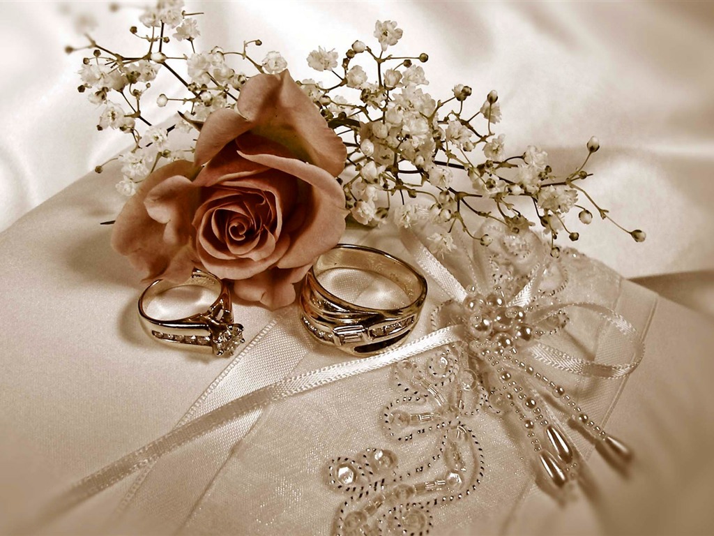 Mariage et papier peint anneau de mariage (1) #13 - 1024x768