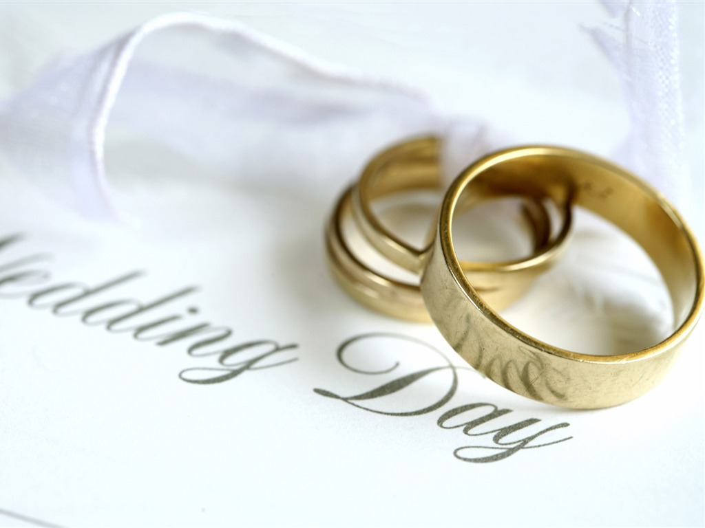 Svatby a svatební prsten tapety (1) #15 - 1024x768