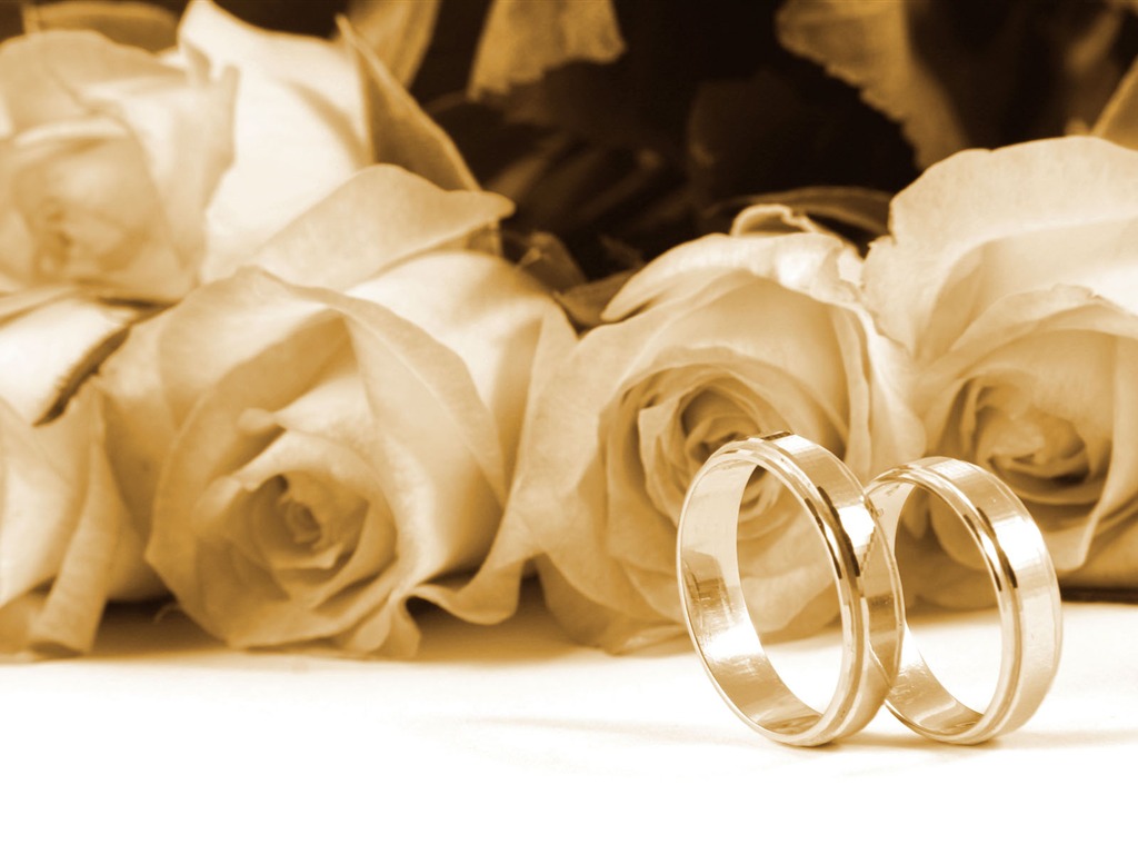 Weddings and wedding ring wallpaper (2) #9 - 1024x768