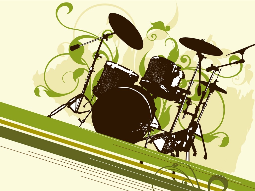 Vectorial de tema musical fondos de pantalla (2) #10 - 1024x768