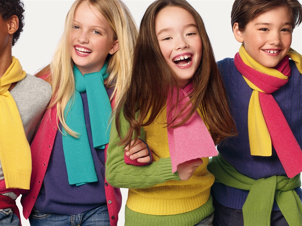 Los niños de colores de moda de papel tapiz (1) #20 - 1024x768