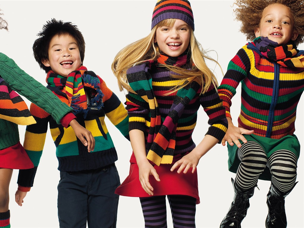 Colorful Children's Fashion Wallpaper (2) #2 - 1024x768