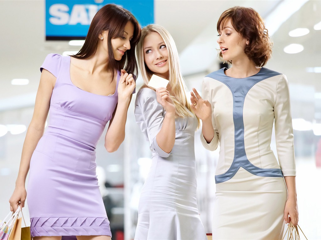 Shopping female HD Wallpaper (3) #19 - 1024x768