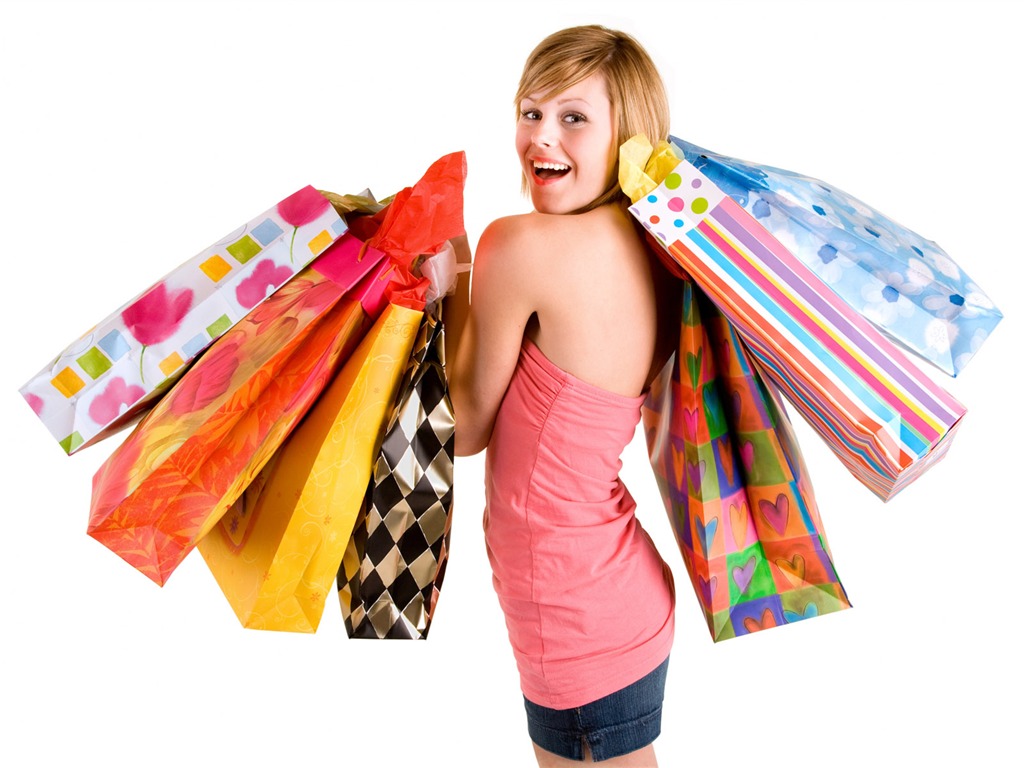 Shopping female HD Wallpaper (4) #18 - 1024x768