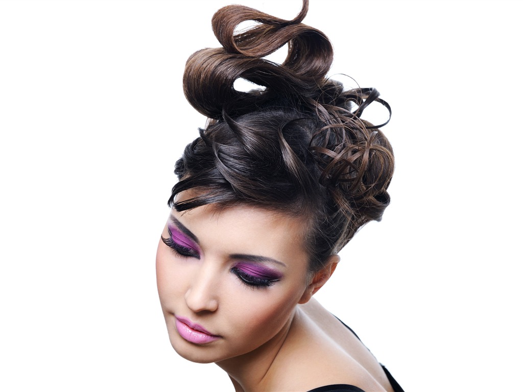 Woman flower large wallpaper (1) #5 - 1024x768