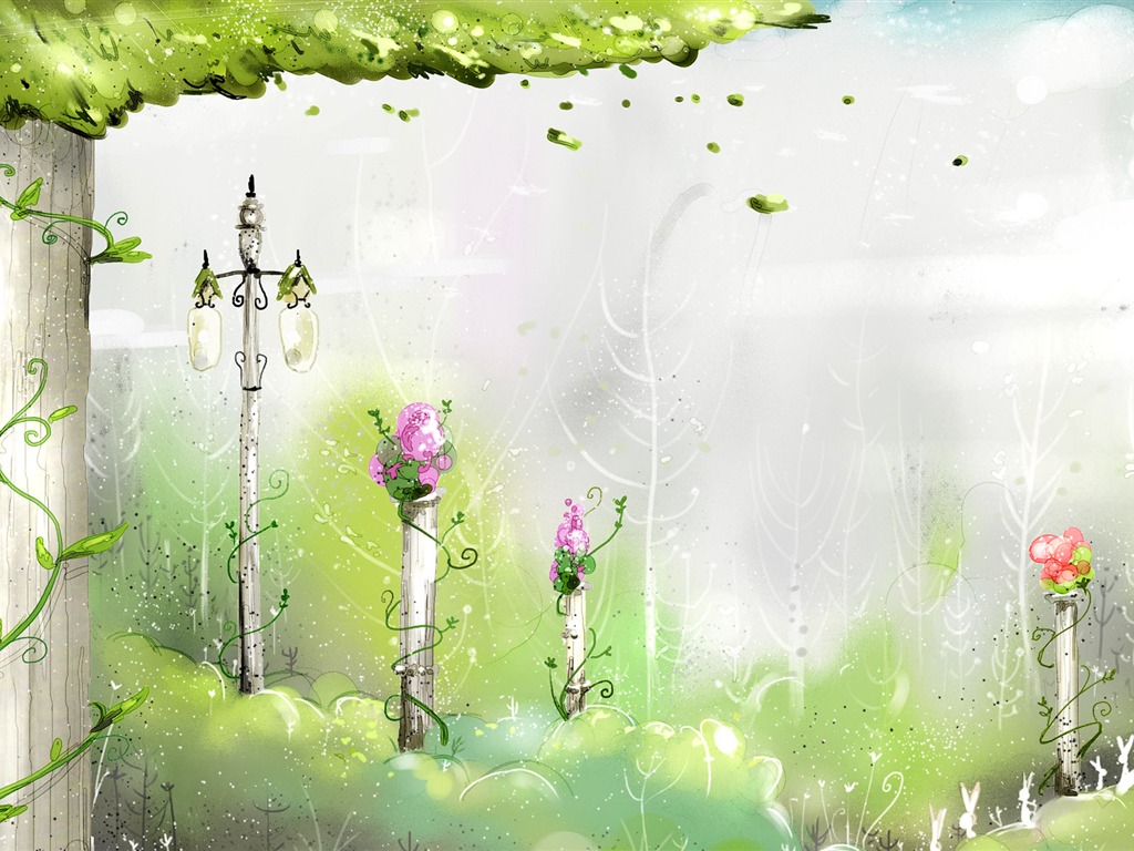 Hand-painted Fantasy Wallpapers (3) #19 - 1024x768